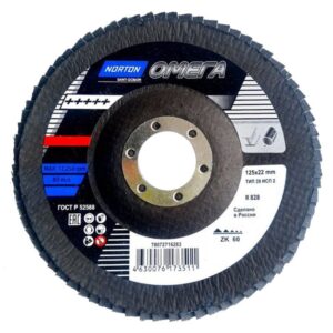 Лепестковый диск Norton Omega 125х22 мм
