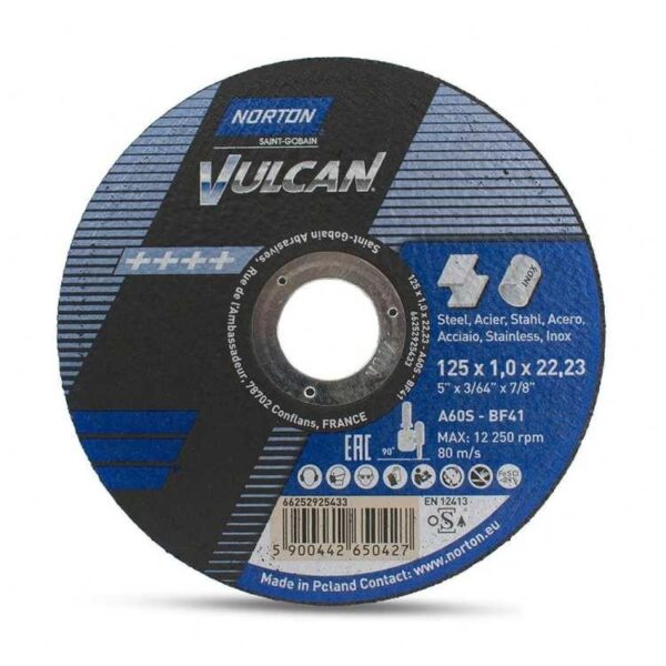 Отрезной круг Norton Vulcan 125х1,0х22,23 мм