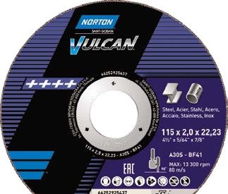 Отрезной круг Norton Vulcan 125х2,0х22,23 мм